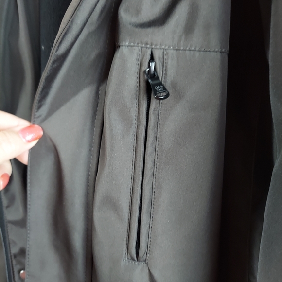 Large Men's Coat Weather Resistant With Removable Hood Calvin Klein - Picture 6 of 16